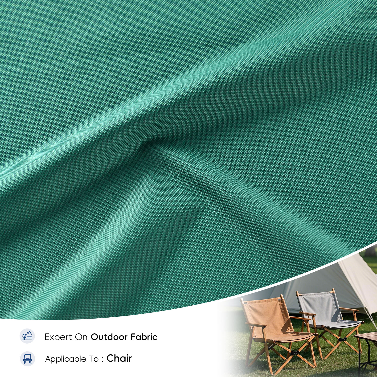 200D PVC Polyester Oxford Chair Fabric Green